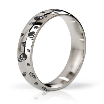 Mystim - His Ringness Earl Polished and Engraved 55m-mentoys.nl