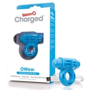 The Screaming O - Charged OWow Vibe Ring Blauw-mentoys.nl