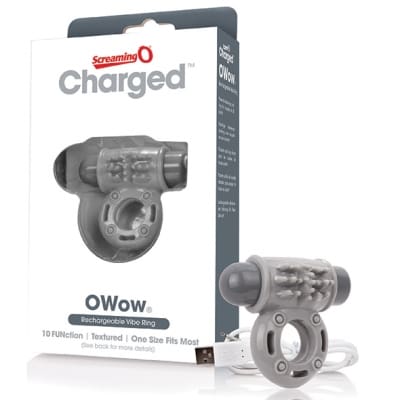 The Screaming O - Charged OWow Vibe Ring Grijs-mentoys.nl
