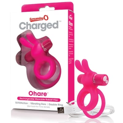 The Screaming O - Charged Ohare Rabbit Vibe Roze-mentoys.nl