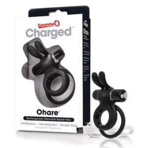The Screaming O - Charged Ohare Rabbit Vibe Zwart-mentoys.nl