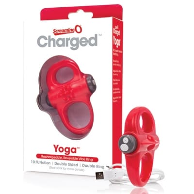 The Screaming O - Charged Yoga Vibe Ring Rood-mentoys.nl